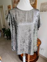 Shein Metallic Bluse Shirt Silber Gr. XL Sachsen-Anhalt - Wanzleben Vorschau