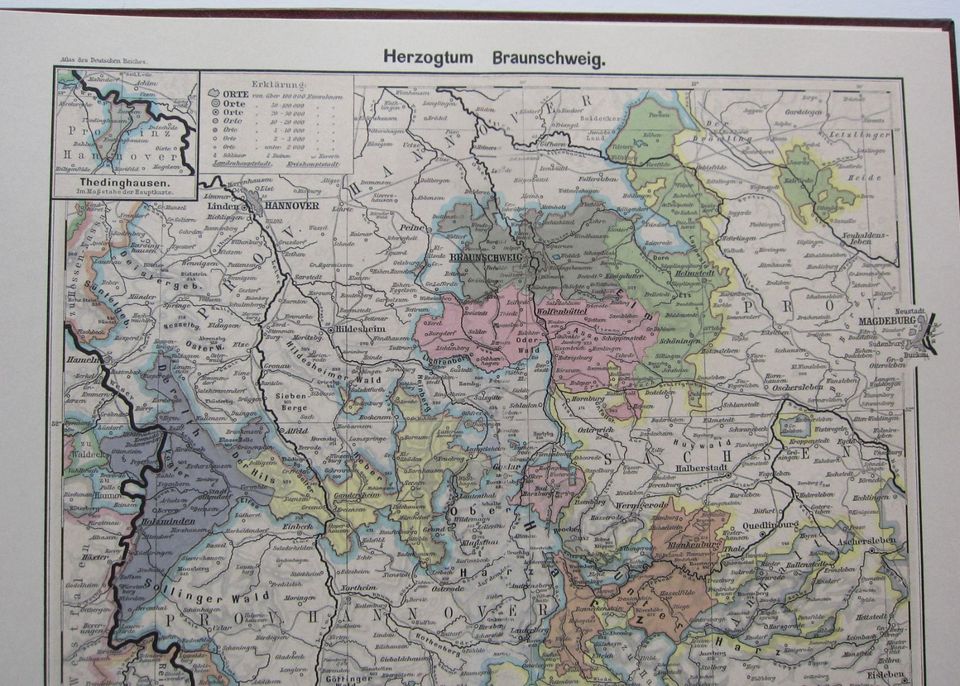 Atlas des Deutschen Reichs von 1902 in Isernhagen