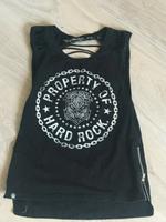 schwarzes auffallendes Hard Rock Shirt - schwarz - Gr. XS / 36 Nordrhein-Westfalen - Rees Vorschau