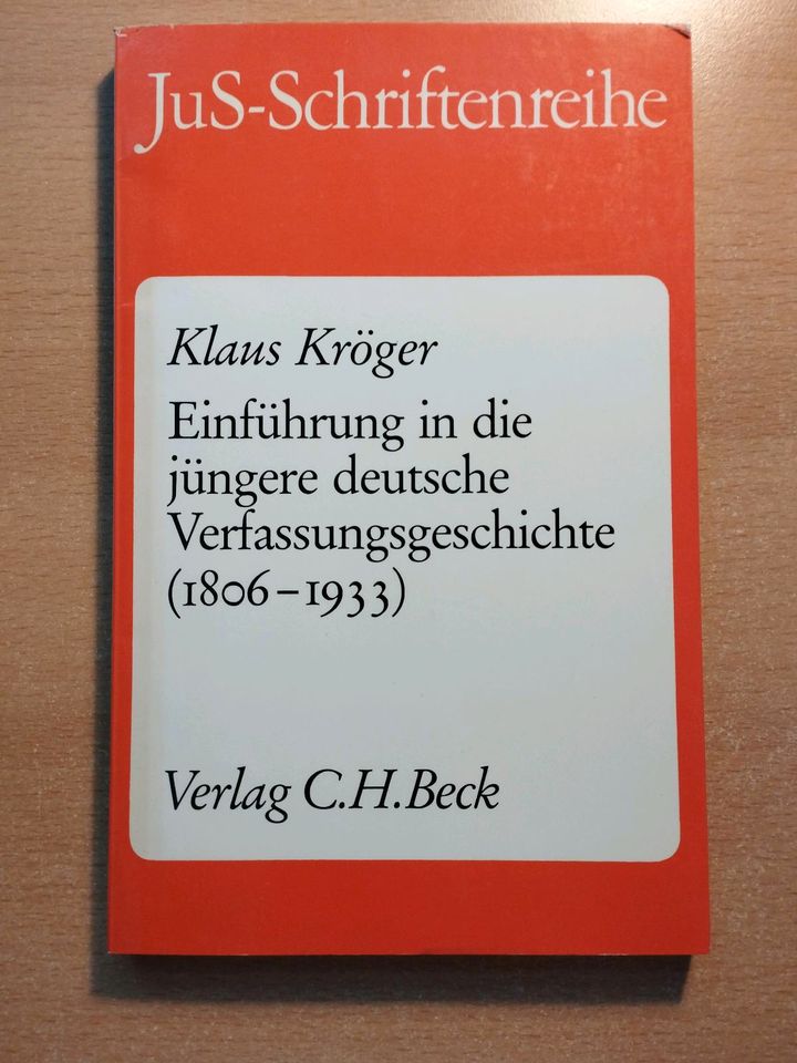 Kröger - Einführung in die jüngere deutsche Verfassungsgeschichte in Berlin