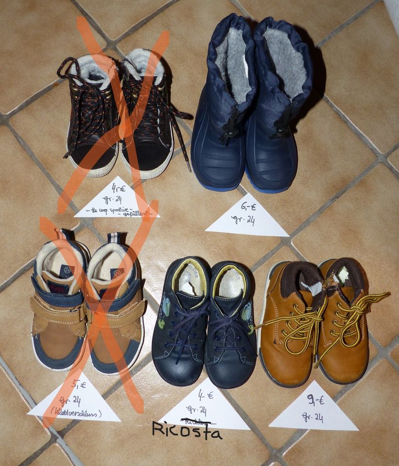 Kinderschuhe Schuhe Gummi-Stiefel Booties /Ricosta,Gr.24 in Florstadt