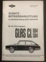 Zusatz Betriebsanleitung Glas CL1004 1304 August 1966 Bayern - Pfaffenhofen a.d. Ilm Vorschau