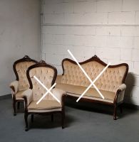 Antik Nussbaum alt 2x Sessel 1x Sofa Salon Barock Biedermeier Nordrhein-Westfalen - Mönchengladbach Vorschau