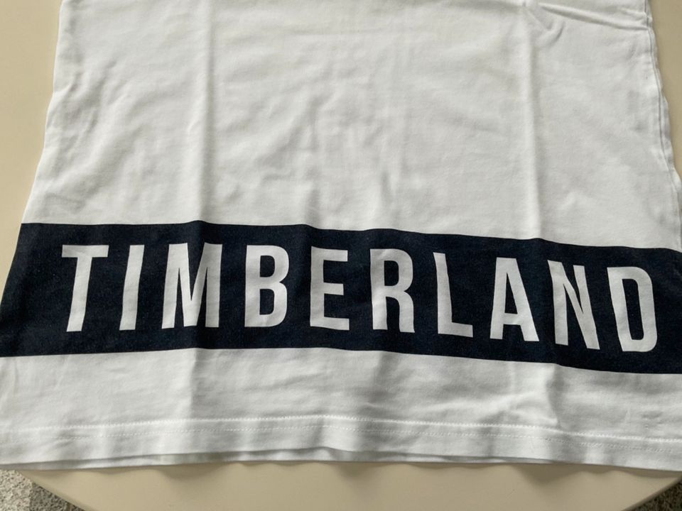 Timberland  T-Shirt Jungen 164-170, weiß blau, ca.16 JAHRE in Flensburg