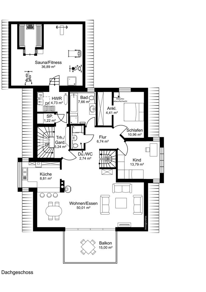 Große Mehrgenerationenvilla mit 11 Zimmern,  Sauna und Fitness in ruhiger Waldrandlage in Eching (Niederbay)