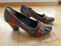 Damen Schuhe Pumps von MJUS mega-cool, Gr. 38, grau-blau, Leder Nordrhein-Westfalen - Tecklenburg Vorschau