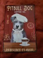 Blechschild, Pitbull, Coffee,Vintage Leipzig - Großzschocher Vorschau