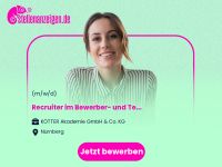 Recruiter (m/w/d) im Bewerber- und Nürnberg (Mittelfr) - Mitte Vorschau