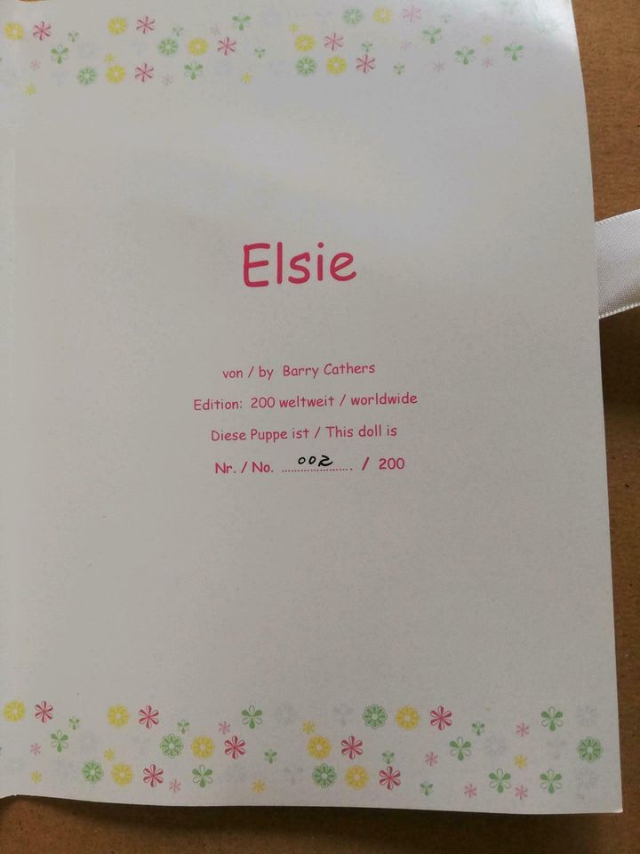 Elsie puppe heart and soul rar limitiert Sammlung Auflösung in Kürnach