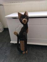 Katze aus Holz antik Optik Nordrhein-Westfalen - Leopoldshöhe Vorschau