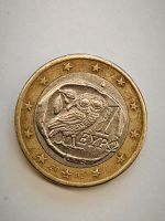 1€ Münze 2002 Griechenland mit Eule und S- Stempel Baden-Württemberg - Karlsruhe Vorschau