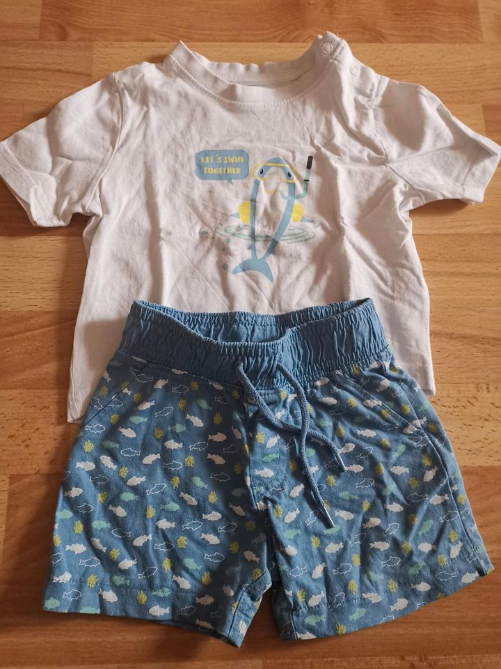 Set Tshirt und Hose Sommer Junge Größe 86/92 in Neu-Anspach