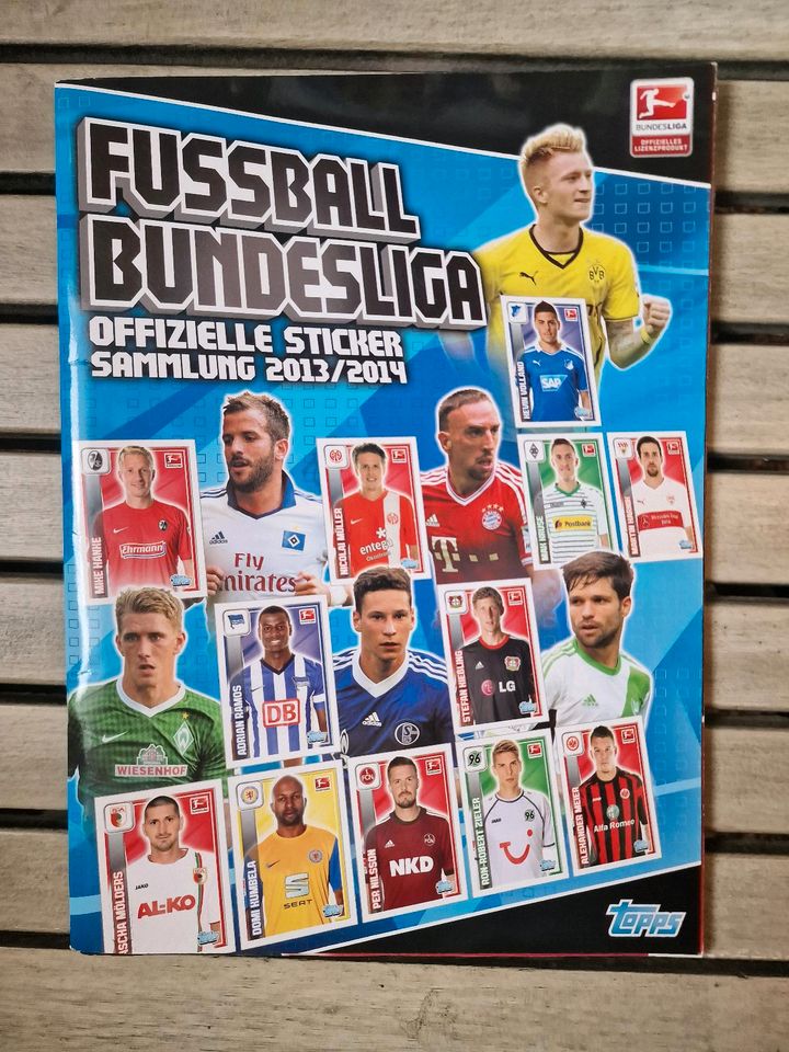 Fußball Sticker Album TOPPS BUNDESLIGA 2013/2014 - Komplett in Warstein