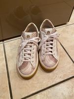 AIGNER Sneaker echt Leder Weiß Braun Logo Gold Gr. 37 Kr. München - Oberschleißheim Vorschau