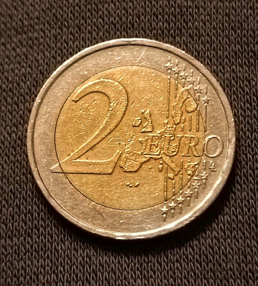 2 Euro Münze Deutschland 2002 A Fehlprägung in Augsburg