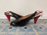 Bally Lack Leder Pumps Slingback Peeptoe Schwarz Rot Gr.6e Hessen - Langen (Hessen) Vorschau