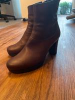 Stiefeletten braun 39 Paul Green Leder Nordrhein-Westfalen - Gevelsberg Vorschau