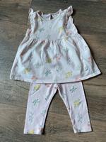 H&M Set 74 floral rosa Sommer Mädchen Leggings Kleid Sachsen - Chemnitz Vorschau