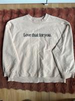 ASOS Curve Sweatshirt neutral beige Love that for you Print Köln - Porz Vorschau