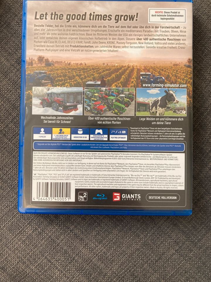 Landwirtschafts-Simulator 2022 für die PlayStation 4 in Herzogenrath