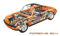 PORSCHE 914 Schnittbild Kunstdruck Plakat 100x67cm Poster €39.-* Niedersachsen - Gifhorn Vorschau