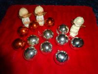 Weihnachtsschmuck Christbaumkugeln Silber + rot 12 Stück - alt Dithmarschen - Heide Vorschau