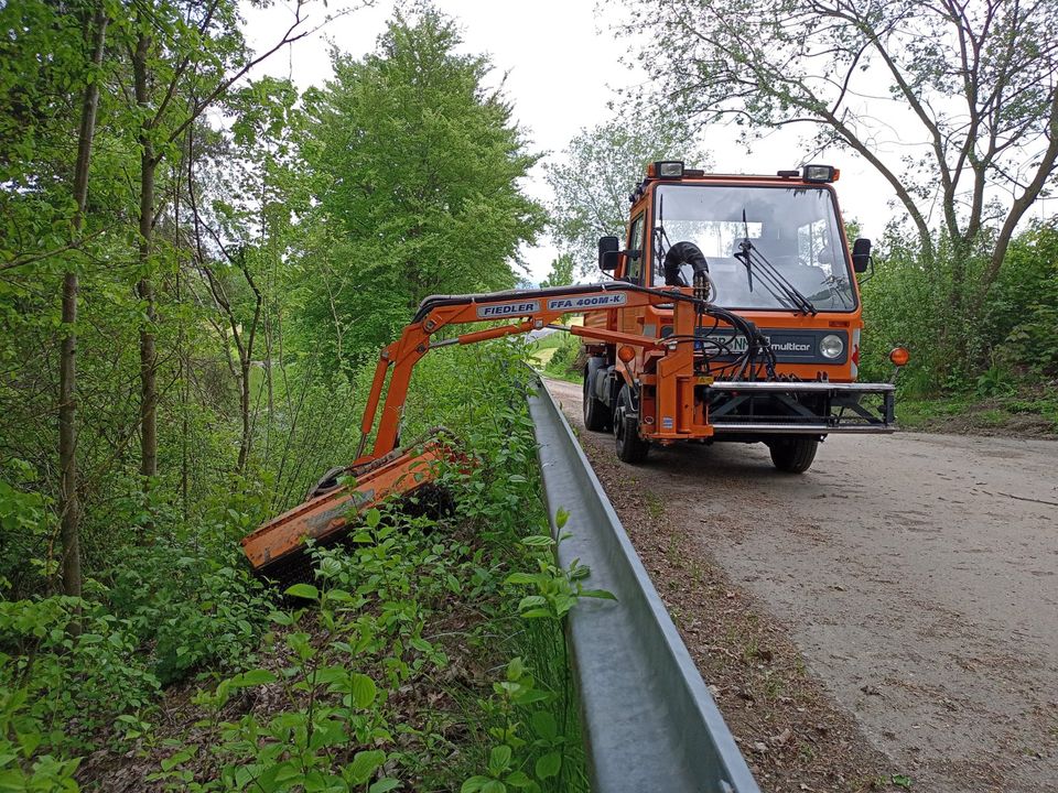 Mähen Mulchen Böschung Photovoltaik Weiher Leitpfostenreinigung in Windischeschenbach