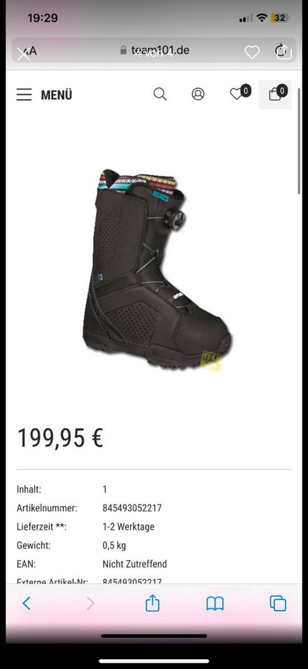 Snowboard Schuhe Flow Boots in Bellenberg