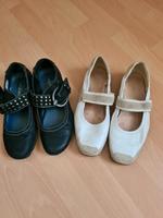 2 paar Spangenschuh Pumps Leder gr.37 Niedersachsen - Südbrookmerland Vorschau