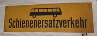 Schild Schienenersatzverkehr DDR Blechschild Brandenburg - Zossen-Nunsdorf Vorschau