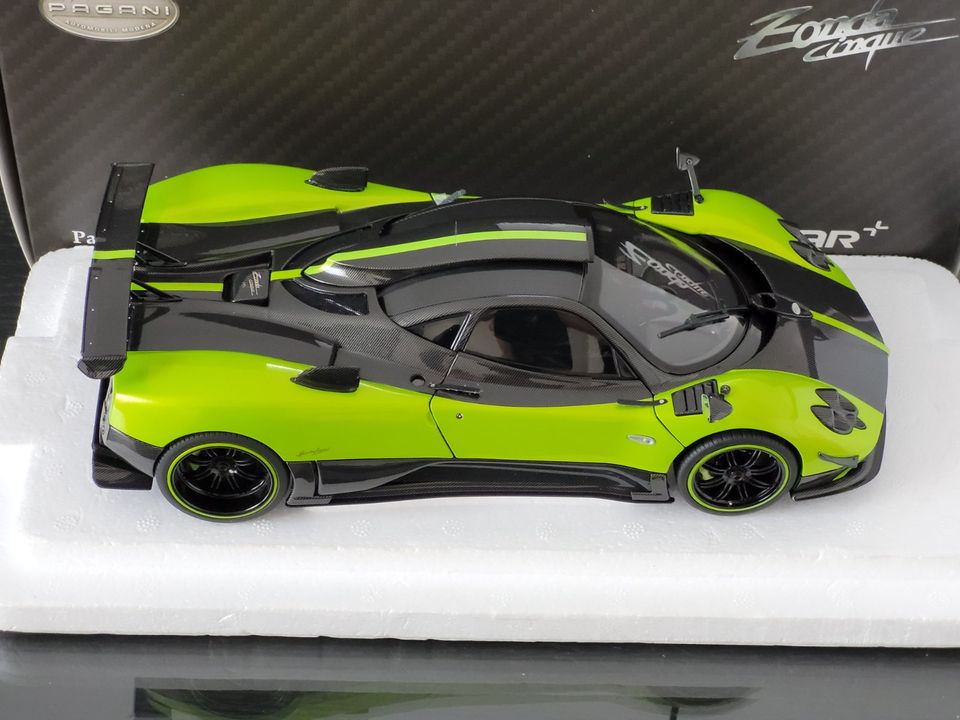 1:18 Pagani Zonda Cinque Coupe verde firenze carbon Almost Real in Katzenelnbogen