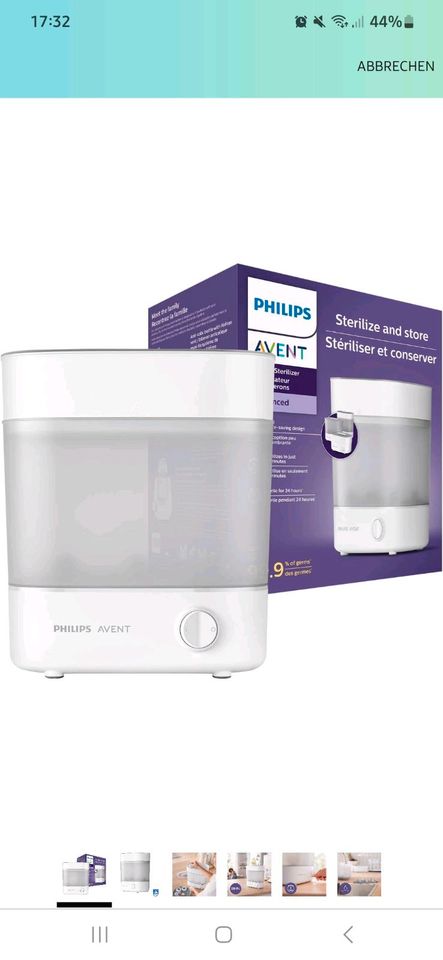 Philips Avent Sterilisator (Modell SCF291/00) in Lotte