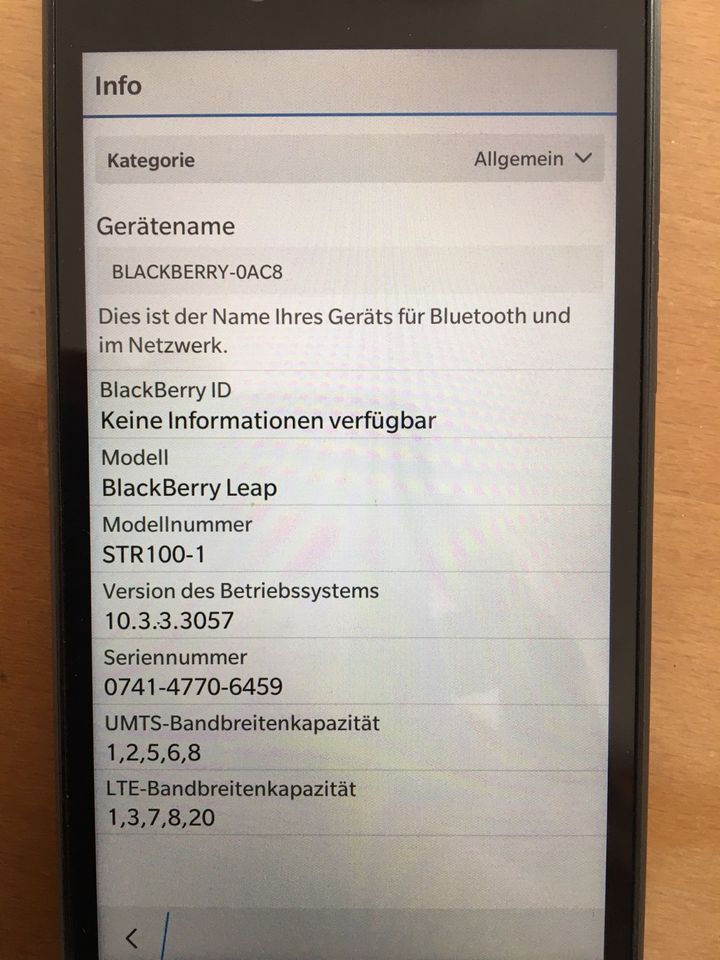 Blackberry LEAP Handy in Hamburg