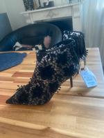 Sexy Zara women Pumps Sommer Netz  neu 38 schwarz  high Heels Nordrhein-Westfalen - Meinerzhagen Vorschau