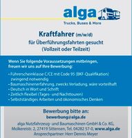 Kraftfahrer (m/w/d) Niedersachsen - Sittensen Vorschau