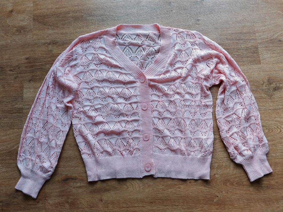 Damen Strickjacke Größe S NEU Rosa Leichte Jacke Cardigan Knöpfe in Bad Pyrmont