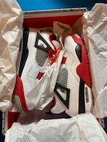 Jordan 4 fire red 2020 og logo weiß rot us 9 42,5 neu ovp Bayern - Karlsfeld Vorschau