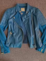 Pinko Leder-Jacke mit Stretchanteil klares blau L 40 (IT44) Pankow - Prenzlauer Berg Vorschau