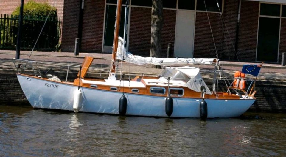 Klassische Stahl Segelyacht, Baron von Hoevel S-Spant in Nödike