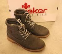Gr. 39 Boots Siefelette grau blau RIEKER Warmfutter Schleswig-Holstein - Hohenwestedt Vorschau