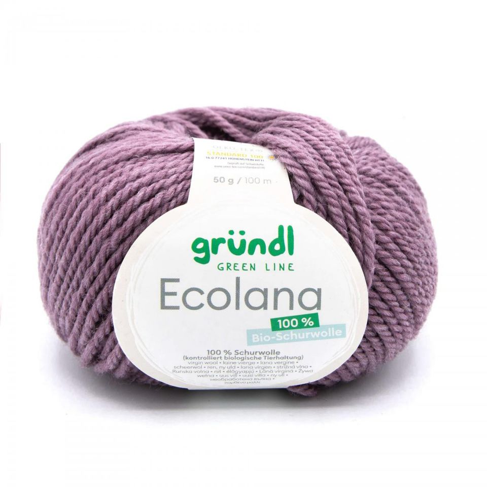 Gründl Wolle: Ecolana, 50g ~ 100m, 100% Schurwolle nur 4,00€ in Hamminkeln