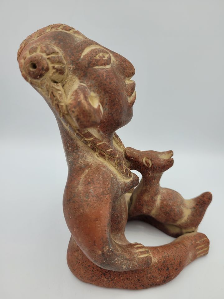 Keramik Figur, Mexiko, Vintage, gemarkt in Ulm