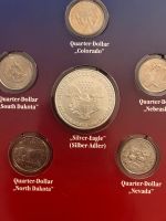 USA Jahressatz 2006 mit dem Silber-Eagle und 5 Quarter Dollars Hessen - Friedrichsdorf Vorschau