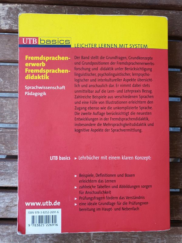 Roche, Jörg: Fremdsprachenerwerb - Fremdsprachendidaktik in München