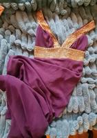 Abendkleid maxikleid Lila Gold zirkonien Silvester S 36 Bayern - Waldkraiburg Vorschau