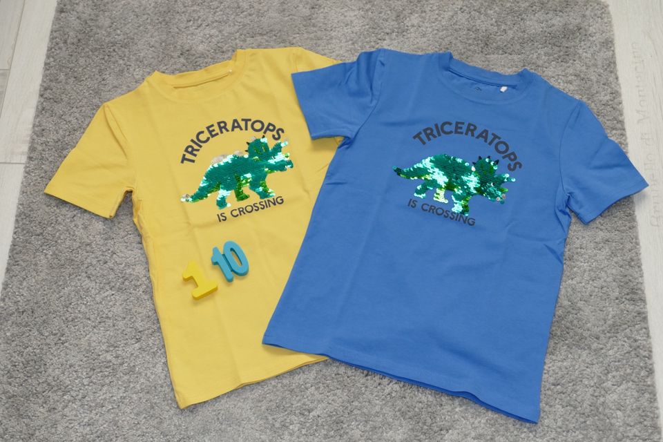 T-Shirt Junge 110 Trecker Dinosaurier Poloshirt NEU in Saerbeck