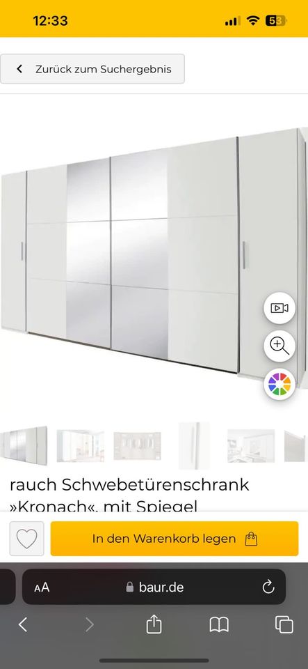 rauch Schwebetürenschrank Kronach mit Spiegel Schrank in Kreis Pinneberg -  Uetersen | eBay Kleinanzeigen ist jetzt Kleinanzeigen