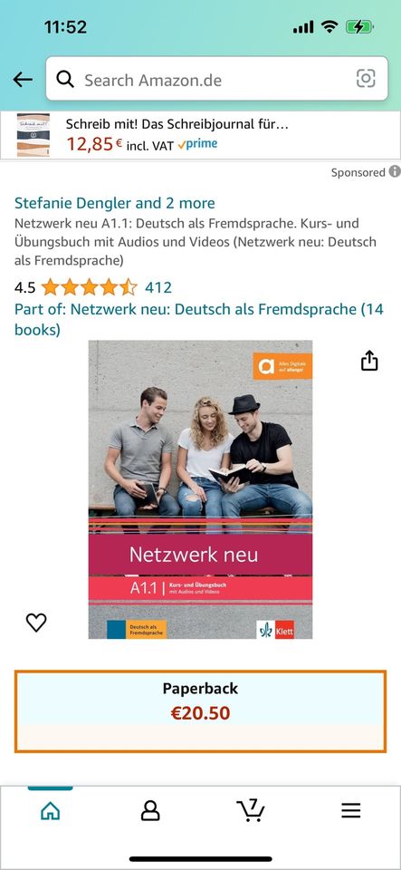Netzwerk neu A1.1 Kurs- und Übungsbuch & A1 Intensivetrainer in Berlin