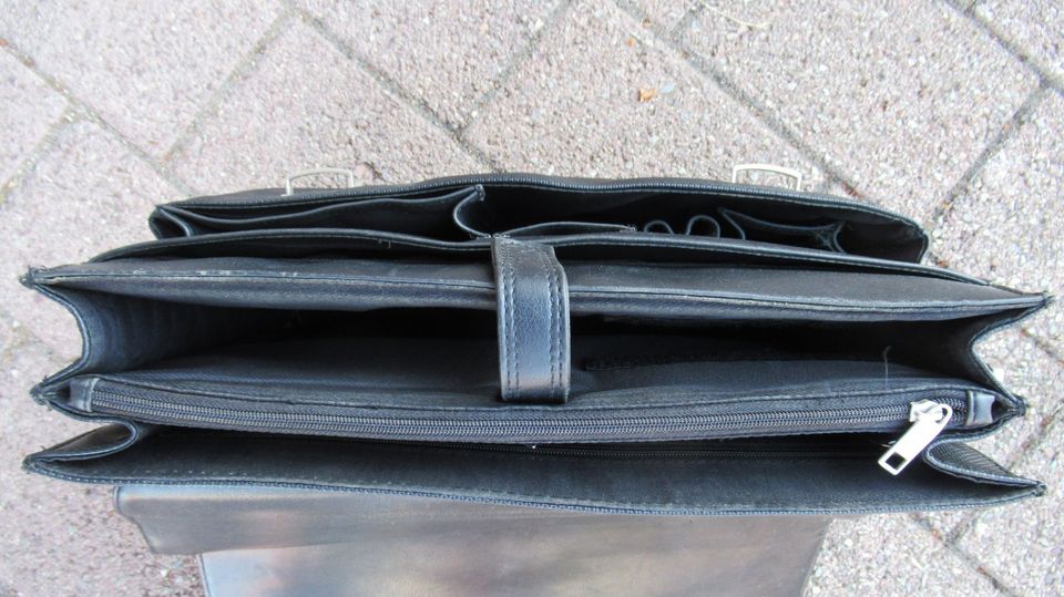 Aktentasche Bürotasche Businesstasche Schultasche schwarz in Linkenheim-Hochstetten