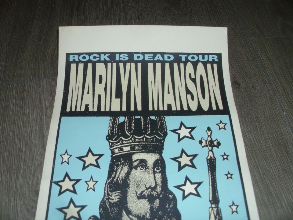 Marilyn Manson 1999 US-Konzertposter Sign.CHRIS MOHRMANN Lim.8/10 in Dachau